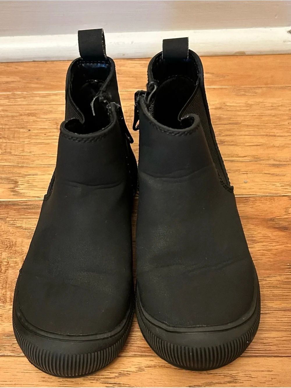 Cat & Jack Toddler Kids Black Slip-On Chelsea Boots Size 9T